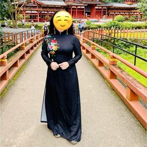 Custom made  traditional ao dai. $45